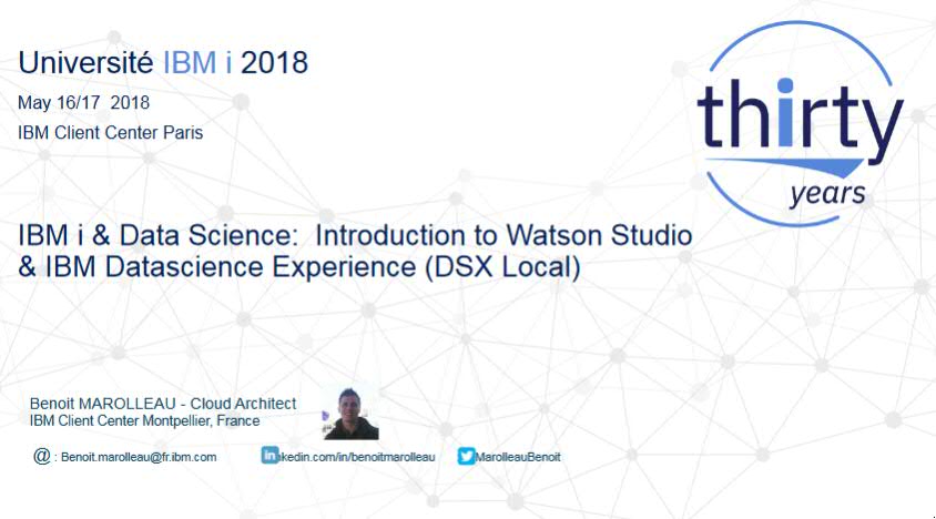 Watson Studio WML intro - AI IBM i 