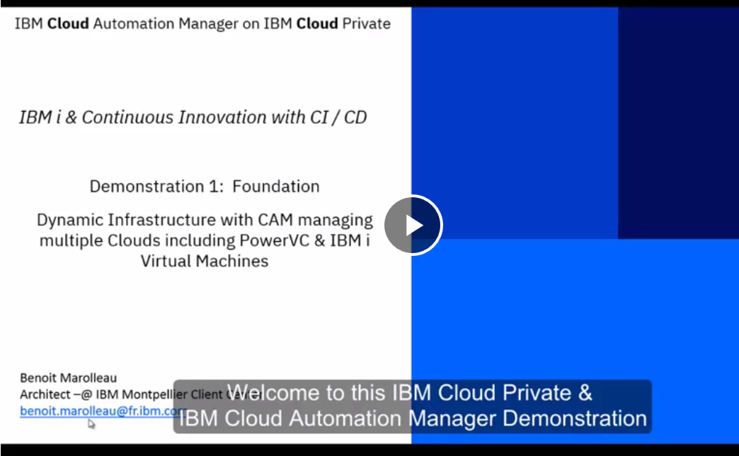 IBM Cloud Private, PowerVC & CAM
